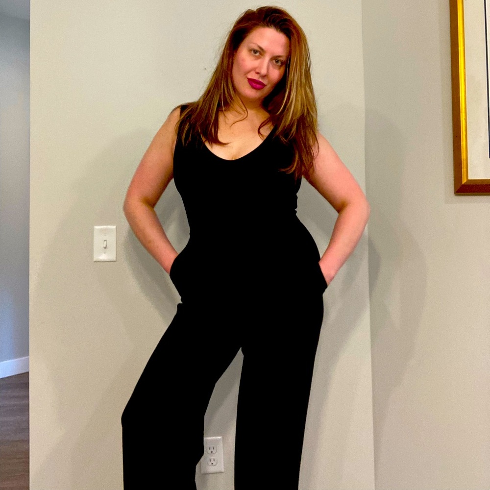 Super chic Crystal Sky black jumpsuit! Size M
